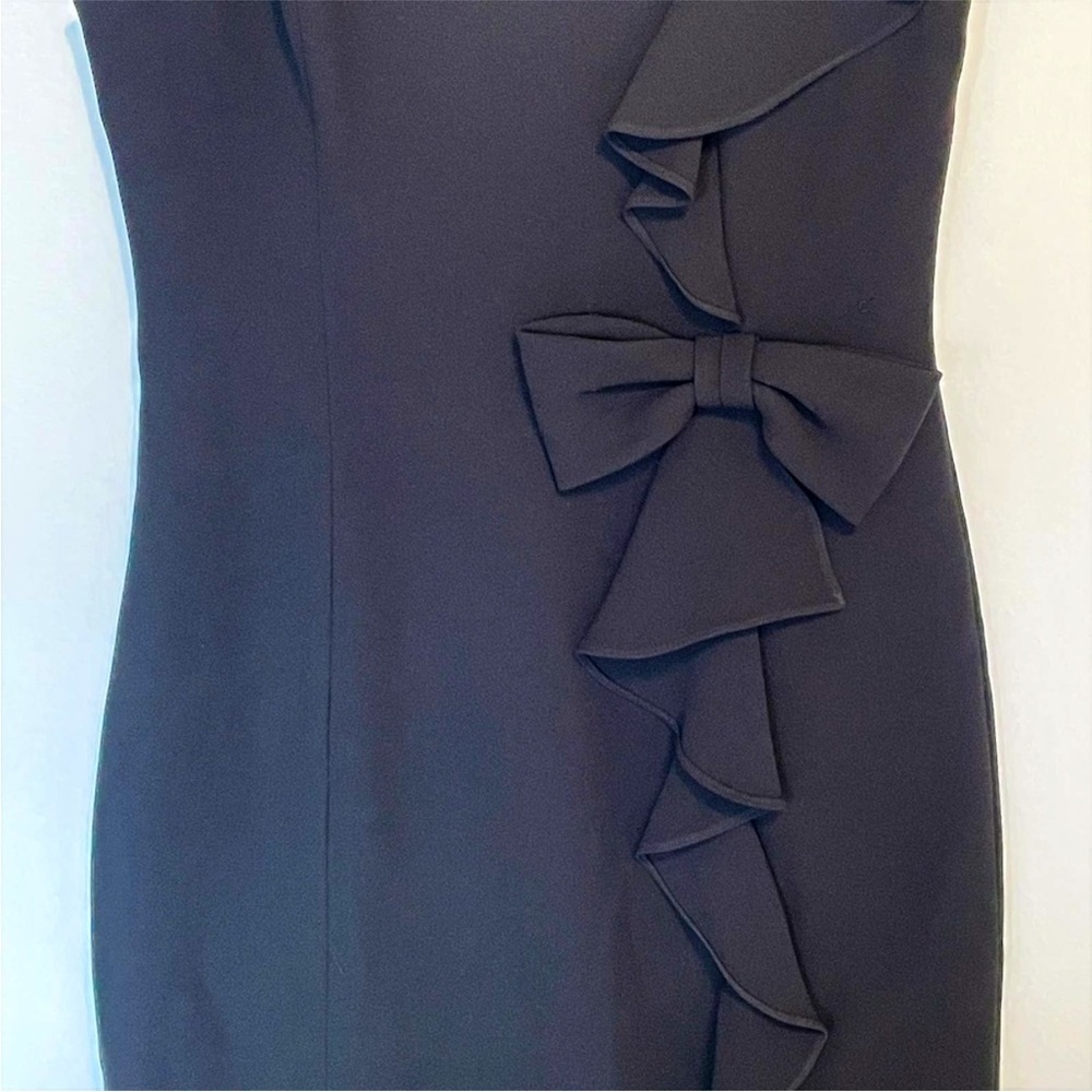 Black one shoulder classic Teri Jon dress - NWOT - 6 - Picture 3 of 7